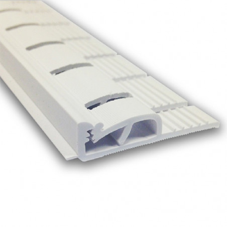 Profilé blanc clip swal CSW 108+ flexible en 2m pose toile tendue mur