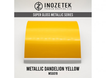 MSG019 Super gloss metallic dandelion yellow Inozetek en 1.52m