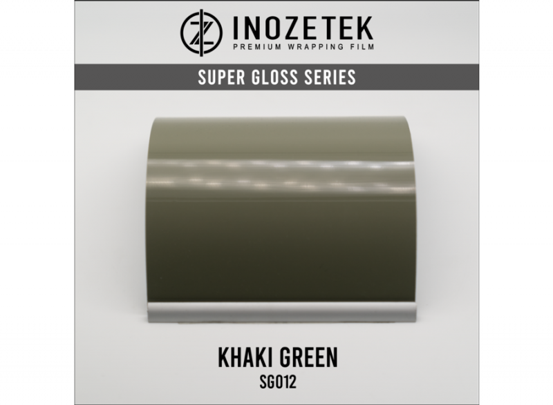 SG012 INOZETEK SUPER GLOSS KHAKI GREEN en 1.52m