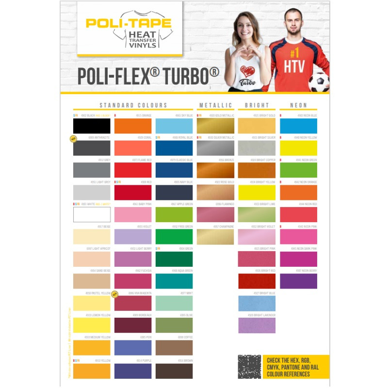 Nuancier carte coloris poliflex turbo