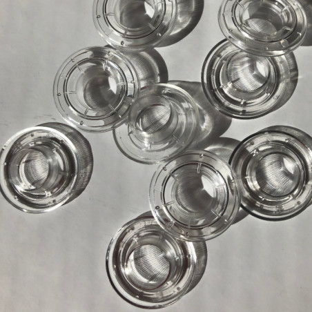 Oeillets plastiques transparents 12mm males et femelles en lot de 500
